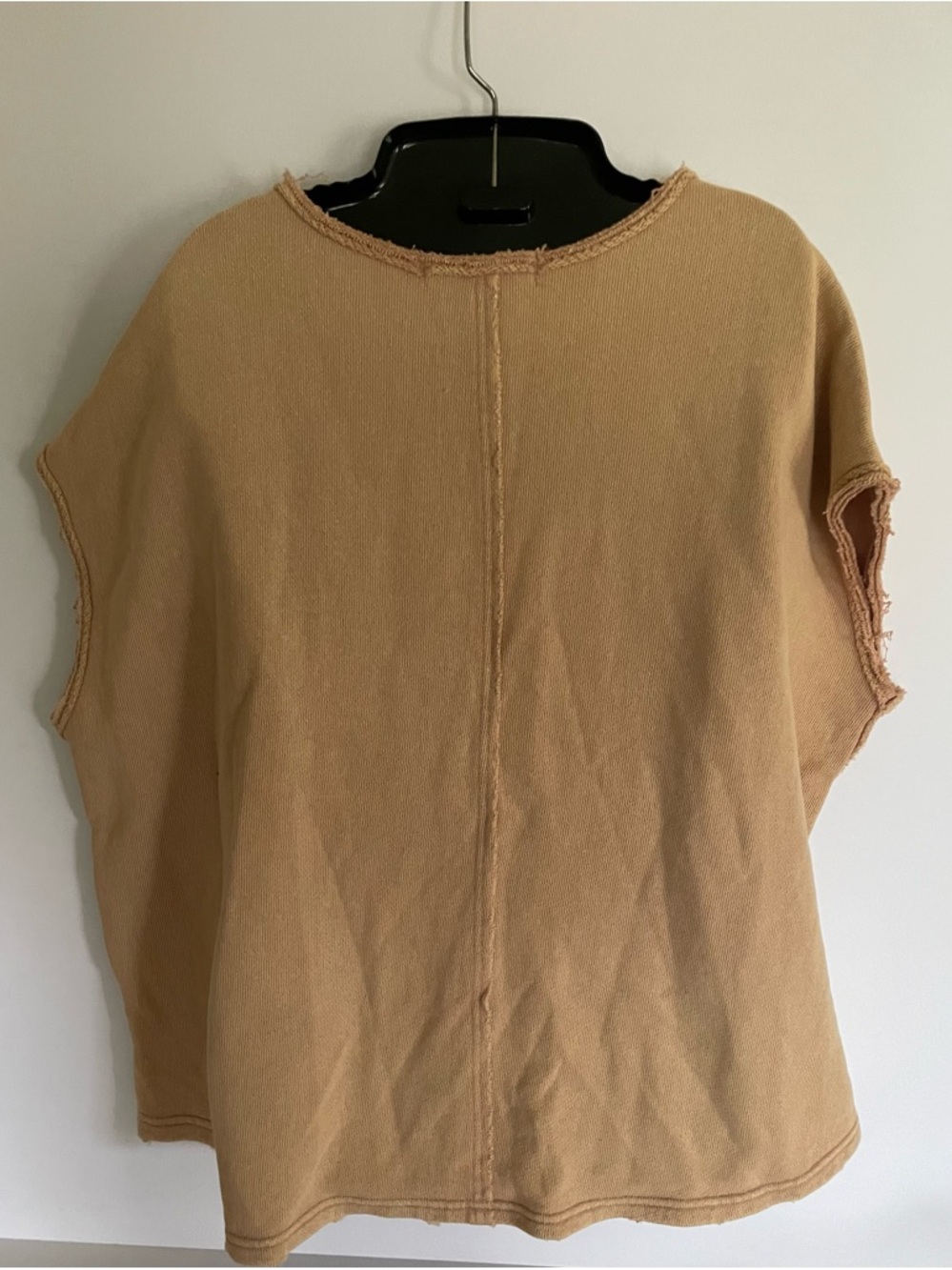 Free People We The Free Raw Edge Hi-Lo Tank – Beige – Size Small - Picture 2 of 7